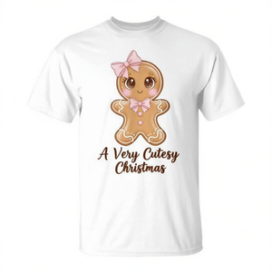 T-shirt Coquette Gingerbread Pink Bow, un Noël très mignon - Product Image 2