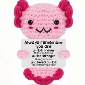 ตุ๊กตาถักนิตติ้งขนาดเล็กขายส่งพร้อมการ์ดที่น่าสนใจสำหรับบรรเทาความเครียดของขวัญวันเกิดและของตกแต่ง - Product Image 2