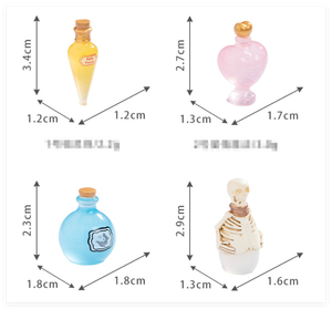 Decoraciones 3D DIY para Halloween y Pascua, Juguetes Luminosos de Dibujos Animados para Niños, Miniatura de Resina Luminosa, Botella Mágica con Luz - Product Image 2