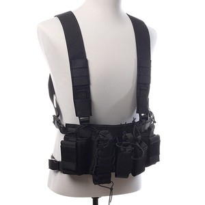 เสื้อกั๊กยุทธวิธีของเลกัมสายสะพายไหล่กระเป๋าคาดเอวกีฬากลางแจ้งผ้าอ็อกซ์ฟอร์ดสีดำทรงพอดีตัว - Product Image 5