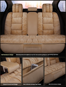 ที่หุ้มเบาะรถยนต์รอบทิศทางสำหรับผู้หญิงหนังอเนกประสงค์สีแดงพร้อมวัสดุกำมะหยี่ระบายอากาศสำหรับรุ่น <span class=keywords><strong>Touran</strong></span> - Product Image 6