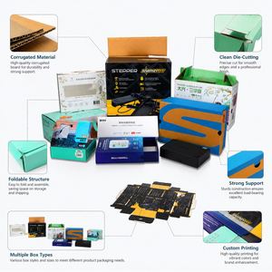 Emballage en carton ondulé rigide multi-industriel avec impression quadricolore personnalisée FX pour produits de vente au détail - Product Image 1