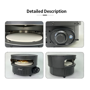 Horno de Pizza Eléctrico para Exteriores, con Rotación Automática, Horno de Pizza Portátil a Gas para Fiestas en Zonas de Aficionados al Fútbol - Product Image 4