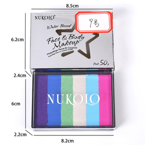 <span class=keywords><strong>Pintura</strong></span> Facial y Corporal de Arcoíris, Pigmento de Maquillaje a Base de Agua de 5 Colores para Niños, para <span class=keywords><strong>Halloween</strong></span> y Cosplay, 50g Peso Neto - Product Image 3