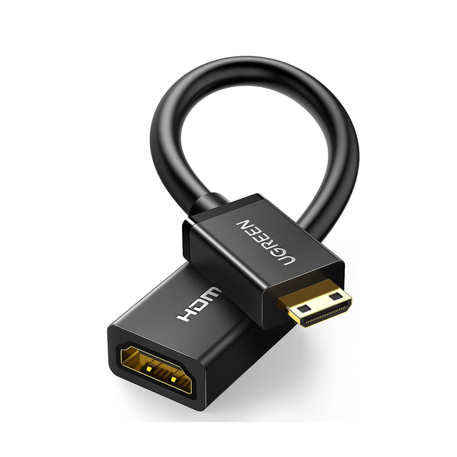 UGREEN Mini HD-MI Adapter Mini HD-MI Male to HD-MI Female Cable 4K Compatible With Raspberry Pi Zero 2 W/W DSLR Camera
