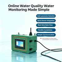 Moniteur de qualité de l'eau en ligne multiparamètres M96X-101C à montage mural, directement de l'usine, pour la détection en temps réel des indicateurs de l'eau de surface