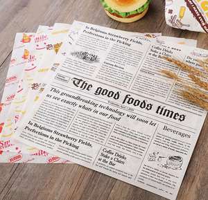 Plateau de service pour la restauration rapide imprimé sur mesure, papier d'emballage résistant à la graisse pour les hamburgers, les sandwichs, les frites - Product Image 3