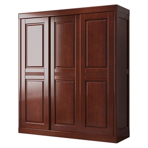 Armoire coulissante en bois massif Dazhang Jiaju, meuble de rangement pour chambre à coucher, design gain de place, style moderne - Product Image 5