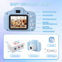 Appareil photo selfie pour enfants OEM, double objectif, écran 2,0 pouces, 3MP, 1080P, zoom 4x, lecteur de musique, vente en gros d'usine pour filles et garçons