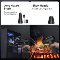 Mini ventilateur à jet extérieur sans fil, souffleur de poussière sans balais, pour ordinateur, 6000mAh, flux d'air, forte soufflage de neige