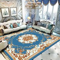 Une usine de fabrication chinoise produit des motifs de fleurs, tapis moderne imprimé en 3D, pour salon, chambre à coucher, tapis antidérapant