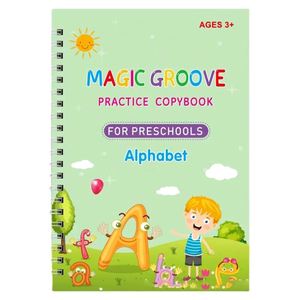 Unique Wholesale English Grooved Handwriting Copybook for Kids - Reusable Practice <b>Book</b> with Custom Artwork - Product Image 5