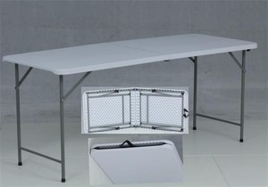 HDPE Hình Chữ Nhật 6ft Đảng Trắng Gấp Trong Nửa Bảng Ngoài Trời Sân Vườn Vật Liệu Thép Di Động Cho Ngoài Trời Vườn Sử Dụng - Product Image 3