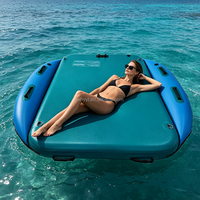 Plateforme de pêche gonflable Hailebao en PVC, plateforme flottante portable, bateau pliable, quai flottant, résistant à l'eau, durable