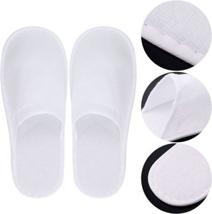 Chaussons de spa jetables de luxe écologiques, doux et portables, avec logo personnalisé pour hôtels et complexes hôteliers, usage en voyage - Product Image 3