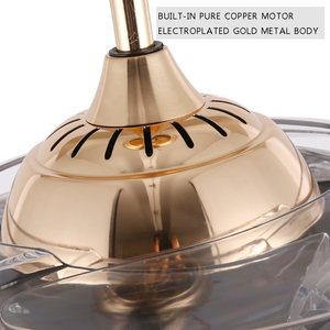 Nuevo Producto Control remoto de frecuencia Variable de acrílico transparente escondido <span class=keywords><strong>sin</strong></span> hoja de ventilador de techo con - Product Image 6