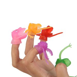 Marionnettes à doigts dinosaures en TPR, petites figurines de jouets, couvre-doigts dinosaures - Product Image 4