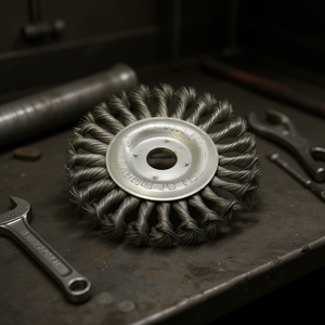 TTAKE Circular <b>Brush</b> With Twisted Knots Steel 22 Mm Abrasive For Metal Cleaning - Product Image 3
