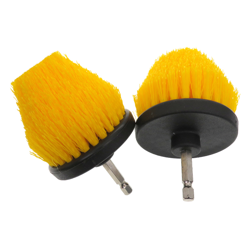 2.5 Inch Tapered Drill Cleaning Brushes For Car PP Material