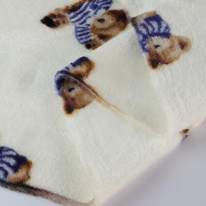 <span class=keywords><strong>Material</strong></span> de tela de franela elástica Minky de terciopelo grueso con estampado Floral de <span class=keywords><strong>Spandex</strong></span> turco para ropa - Product Image 4