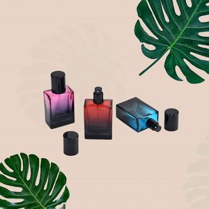 50 ml 100ml Custom Matte Gray Flat Square Perfume <b>Bottle</b> With <b>Box</b> Empty Spray Luxury Cologne <b>Bottles</b> - Product Image 4