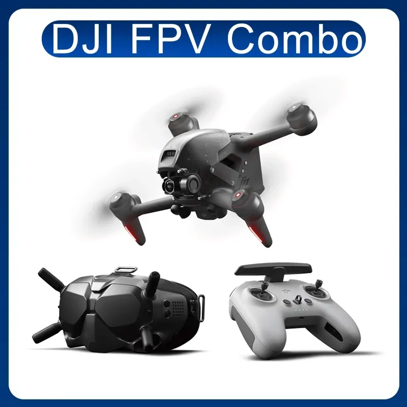 DJI FPV Combo 4K/60fps Video Advanced Flight Modes Super-Wide 150 degree FOV 10km Video Transmission Drone