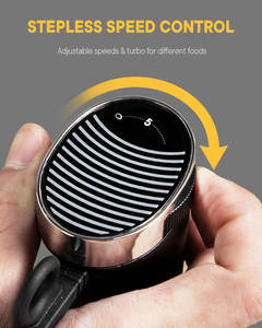 Industrieller intelligenter Stick-Hersteller einstellbare Geschwindigkeit handgeführter Edelstahl-Schwarzmilchaufschäumer Babynahrungs-<span class=keywords><strong>Blender</strong></span> - Product Image 4