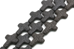 Wholesale Black <strong>Triangle</strong> Shape Lava Beads Natural Volcanic Rock Gemstone for Jewelry Making Loose <strong>Stone</strong> Beads