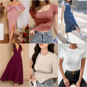 Clearance Sale Ladies Casual Dress <strong>Clothes</strong> <strong>Bundle</strong> Bale Mixed Woman Cheap Clothing Wholesale Bulk Floral Crop Tops for Women Sexy - Product Image 5