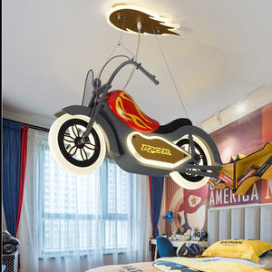 Lustre de modèle de moto de chambre à coucher d'enfants plafonnier mené décoratif pour la chambre d'enfants - Product Image 4