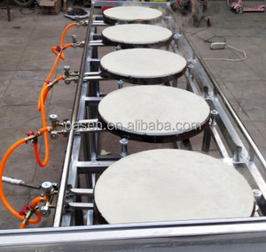 Automatico piatto arabo pane che fa la <span class=keywords><strong>macchina</strong></span> Al Forno piatto <span class=keywords><strong>pancake</strong></span> maker spinta a mano dosa <span class=keywords><strong>macchina</strong></span> di cottura - Product Image 5
