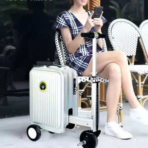 Maleta Scooter Motorizada OBALEE SE3S <span class=keywords><strong>de</strong></span> Aluminio <span class=keywords><strong>de</strong></span> 20 Pulgadas con Motor Potente, Certificación 3C, Maleta <span class=keywords><strong>de</strong></span> <span class=keywords><strong>Viaje</strong></span> - Product Image 3