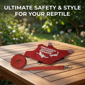 Correa de tracción de nailon para reptiles, suministros para mascotas de apoyo emocional, correa de pecho para caminar, especial para camaleones y ardillas. - Product Image 2