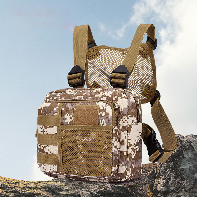 Custom Outdoor Camouflage Men Tactical Vest Chest Bags Functional  Lightweight Chest Bags for Men Tactical Chest Bag