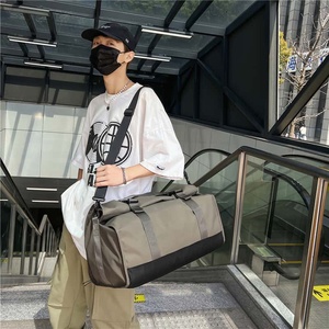 Bolsa de Lona de Gran Capacidad para Viaje, Bolsa de Gimnasio Impermeable con Cierre Enrollable para Hombres y Mujeres, Bolsa Deportiva de Hombro para Entrenamiento y Fitness - Product Image 6