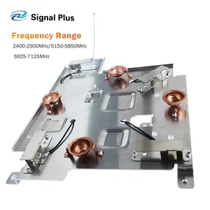 Antenne métallique 8-en-1 intégrée 2.4G & 5G noir 1.13 antenne câble à faible perte avec antenne RF CONN 6G