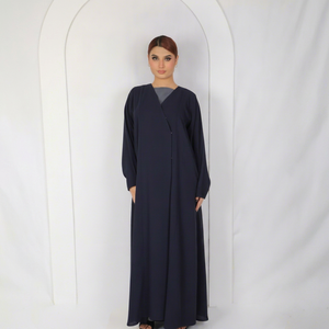 Resha Abaya UAE 2025, Abaya Tradicional Premium Ligera y Transpirable para Mujer, Diseño de Diseñador, Venta al Por Mayor OEM - Product Image 1