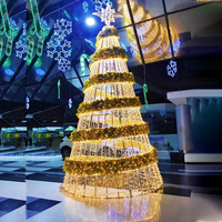 Kunden spezifische Outdoor Indoor wasserdichte 3D Landschaft Motiv Lichter PVC Home Decoration LED Lichter Weihnachts baum