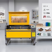 ActionLasers Nouveau Modèle 9060 Découpeuse et Graveuse Laser CO2 avec Caméra CCD Mise au Point Automatique Machine CNC Haute Puissance 150W pour Acrylique Bois Cuir