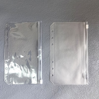 Portefeuille imperméable réutilisable très vendu, classeur budgétaire, enveloppes à argent, 6 anneaux, A5, A7, A6, PVC, enveloppe budgétaire pour argent liquide, sac à fermeture éclair