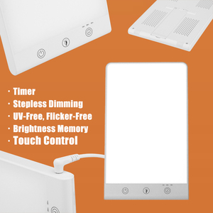 10000 LUX <strong>LED</strong> Daylight Therapy <strong>Lamp</strong> Eco-Friendly E26 Base for SAD Seasonal Anxiety Disorder Winter Table Therapy <strong>Lamp</strong> - Product Image 2