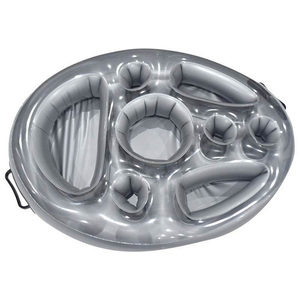 Flotador de bebida de gran capacidad personalizado de fábrica, taza flotante inflable, soporte para bebidas, barra flotante para la fiesta en la piscina de la playa - Product Image 1