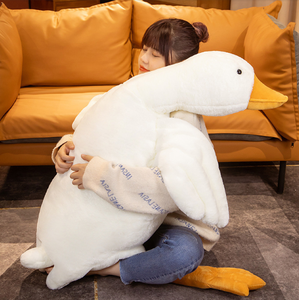 Hot Sale Giant <strong>Plush</strong> White Goose Toys <strong>Custom</strong> Stuffed <strong>Soft</strong> Big White Goose Pillow Cute Animal Sofa <strong>Cushion</strong> Goose Gift for Girl - Product Image 5