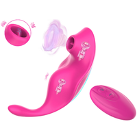 GINYA Tragbarer Slip-Vibrator für Frauen mit Fernbedienung und Starker Saugfunktion, Sexspielzeug für Damen