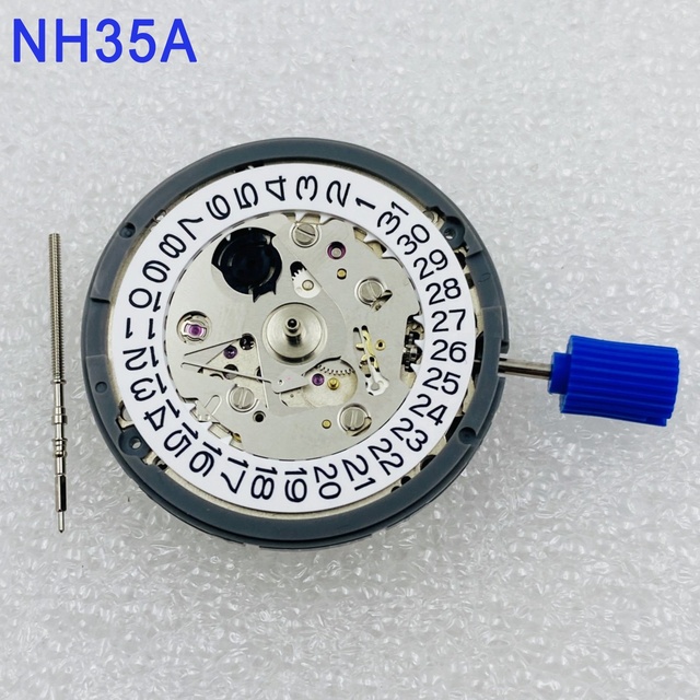 Genuine Japan Seik Mod NH35 Movement Mechanical Automatic NH35A TMI High Accuracy 24 Jewels Date Display Watch Replacement Parts