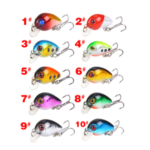 Crankbaits <span class=keywords><strong>30mm</strong></span> 1.6g leurre de pêche appâts durs bateau océan Topwater leurres matériel de pêche pour truite bar perche - Product Image 5