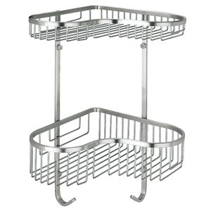 Cestas de Almacenamiento de Baño de Acero Inoxidable 304 de 2 Niveles para Montar en la Pared y Organizador de Ducha de Doble Capa - Product Image 5