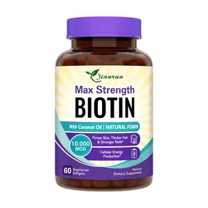 Biotin Soft Capsules Vitamin Supplement Supports Metabolism Cellular Energy Healthy Hair Skin Nails Biotin Softgels