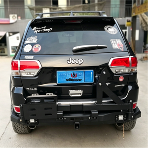 Paraurti Posteriore in Acciaio a Doppio Tubo con Gancio di Traino da 2 Pollici per Jeep Grand Cherokee WK2 <span class=keywords><strong>2012</strong></span>+ Barra Antiurto Posteriore Fuoristrada - Product Image 3