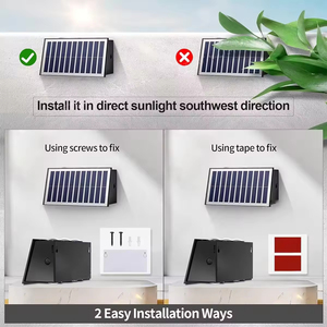 Outdoor IP65 <b>LED</b> Solar Wall Lamp <b>Battery</b> Power Waterproof Villa Courtyard Passage Lighting Solar Garden <b>Light</b> for Outdoor Use - Product Image 3
